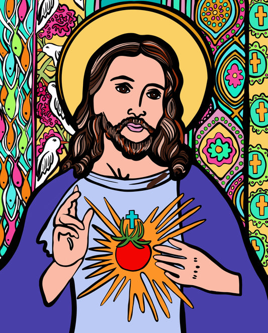 Jesus Tomato Uniter not a Divider 8X10 inch print