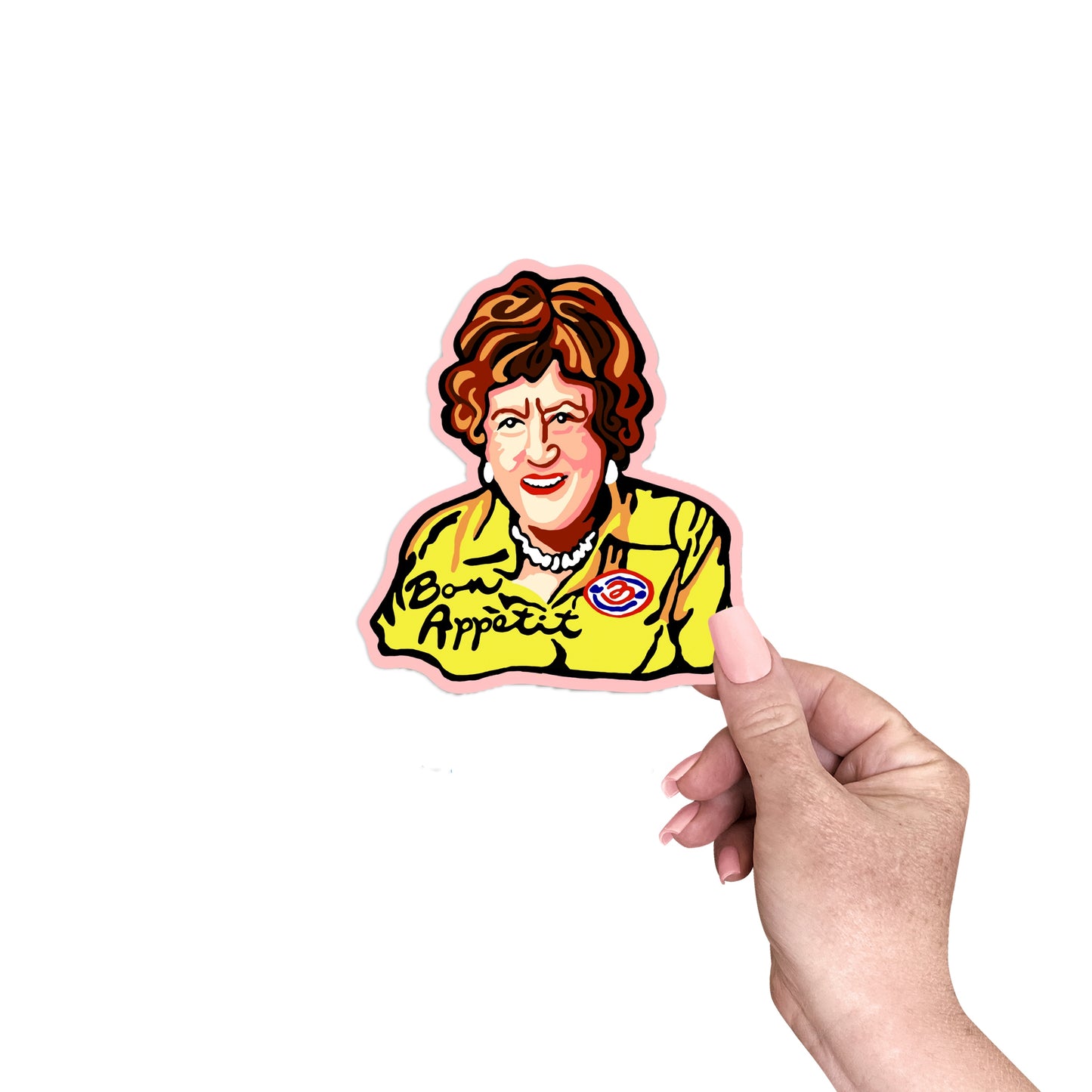 Bon Appètit Sticker; 4”x4” Decal; Durable Vinyl; Free Shipping