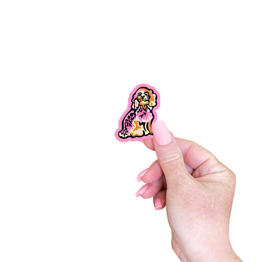 Staffordshire Dog Sticker; 1.5”x1” Small Vinyl Decal; Free Shipping