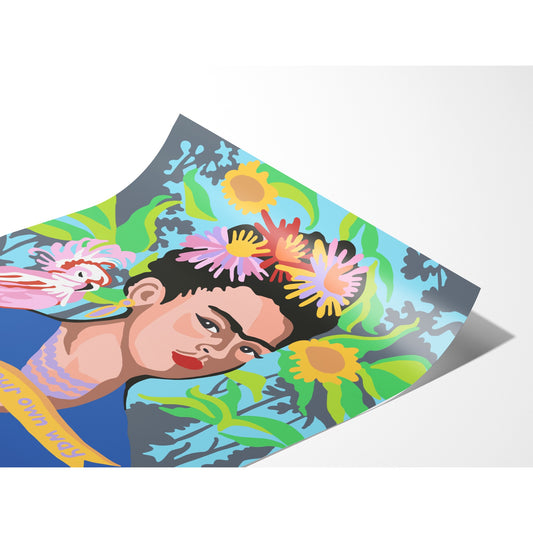 Ode to Frida / 8”x10” Print / Frida Kahlo / Mexican Folk Art