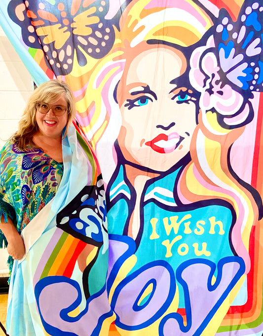 I Wish You Joy 88”x104” Large Tapestry