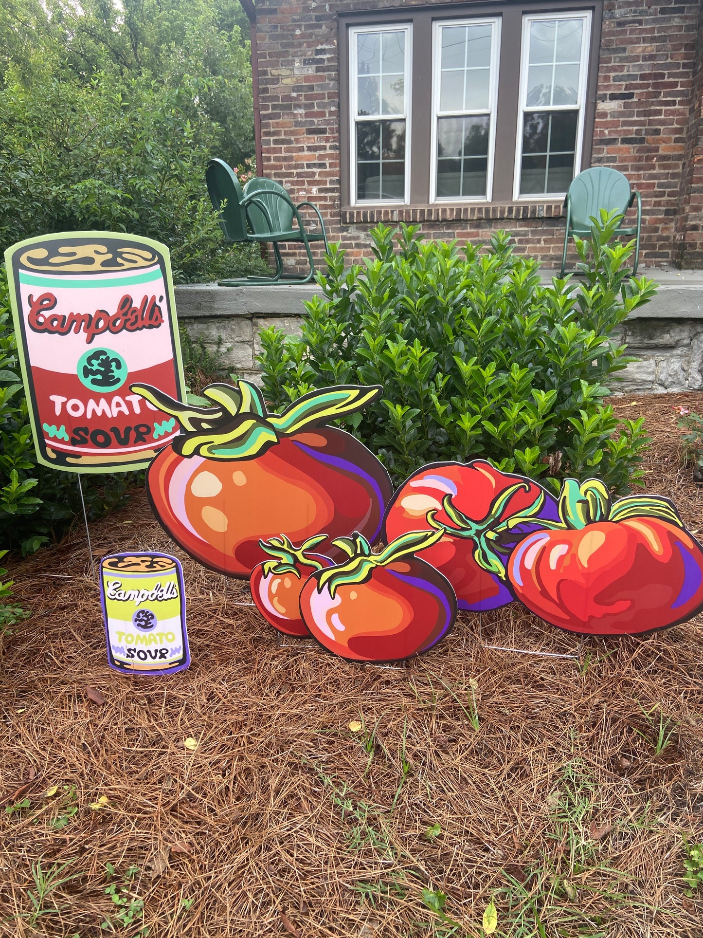 yART Double Wide ‘Mater (aka Tomato) 17”T x 33”W Yard Sign Durable Colorful
