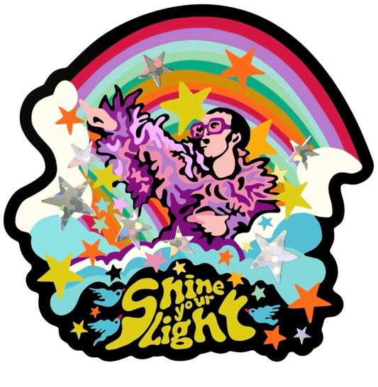Fine yART Shine Your Light ~ 3 sizes ~ Elton John Inspired