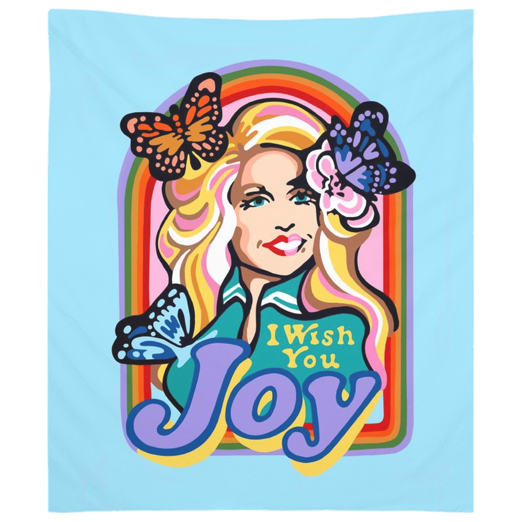 I Wish You Joy 88”x104” Large Tapestry