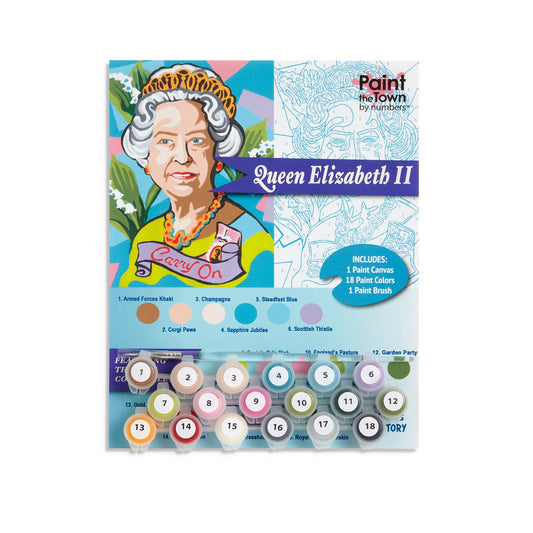 Queen Elizabeth II Paint by Number Kit; 8”x10”