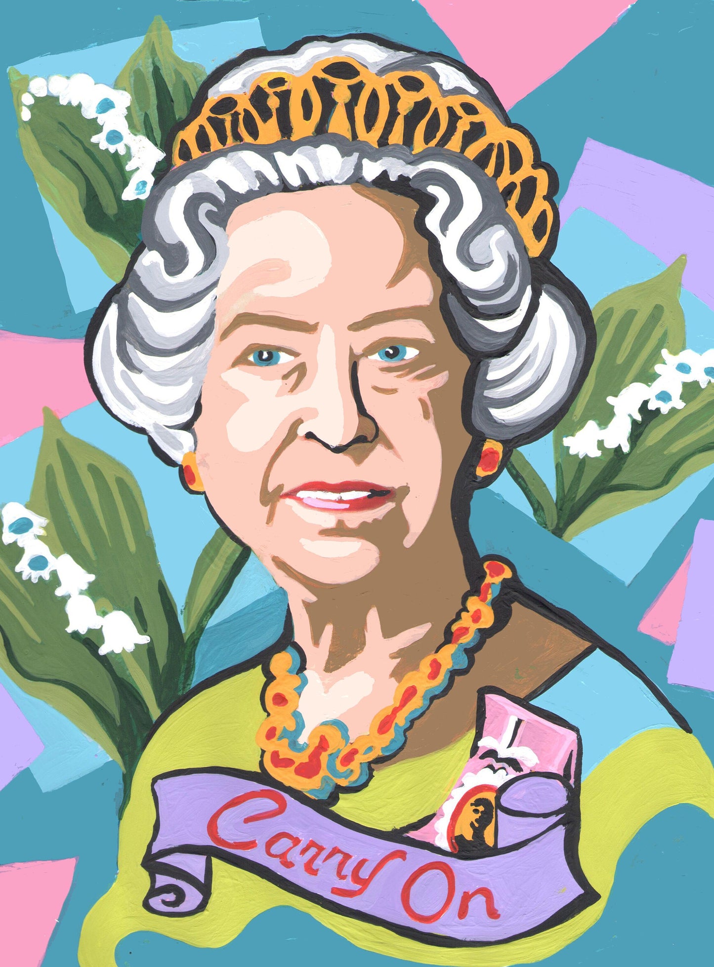 Queen Elizabeth II Paint by Number Kit; 8”x10”