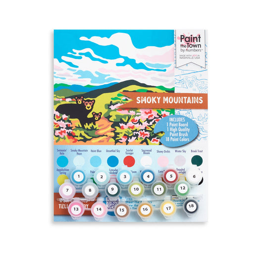 Smoky Mountain Paint by Number Kit; 8”x10”