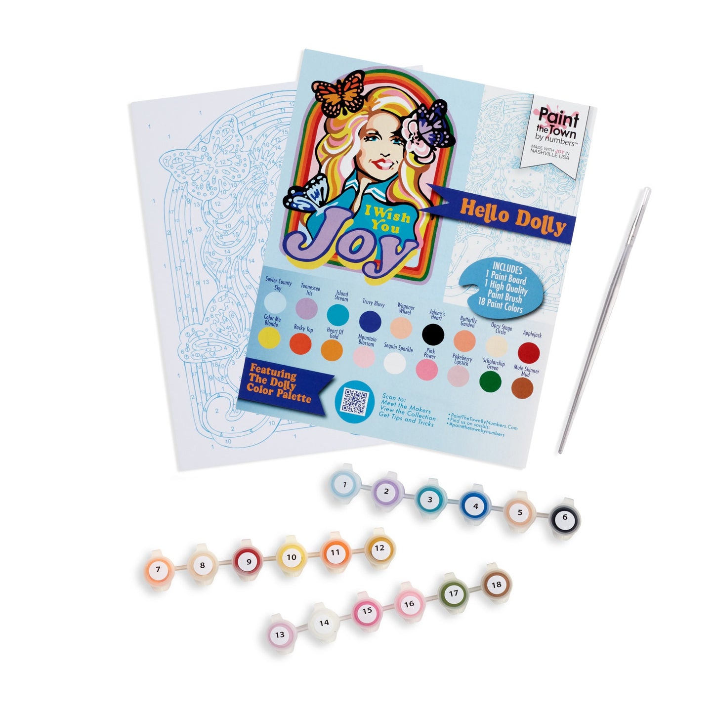 I Wish You Joy Paint by Number Kit; 8”x10”