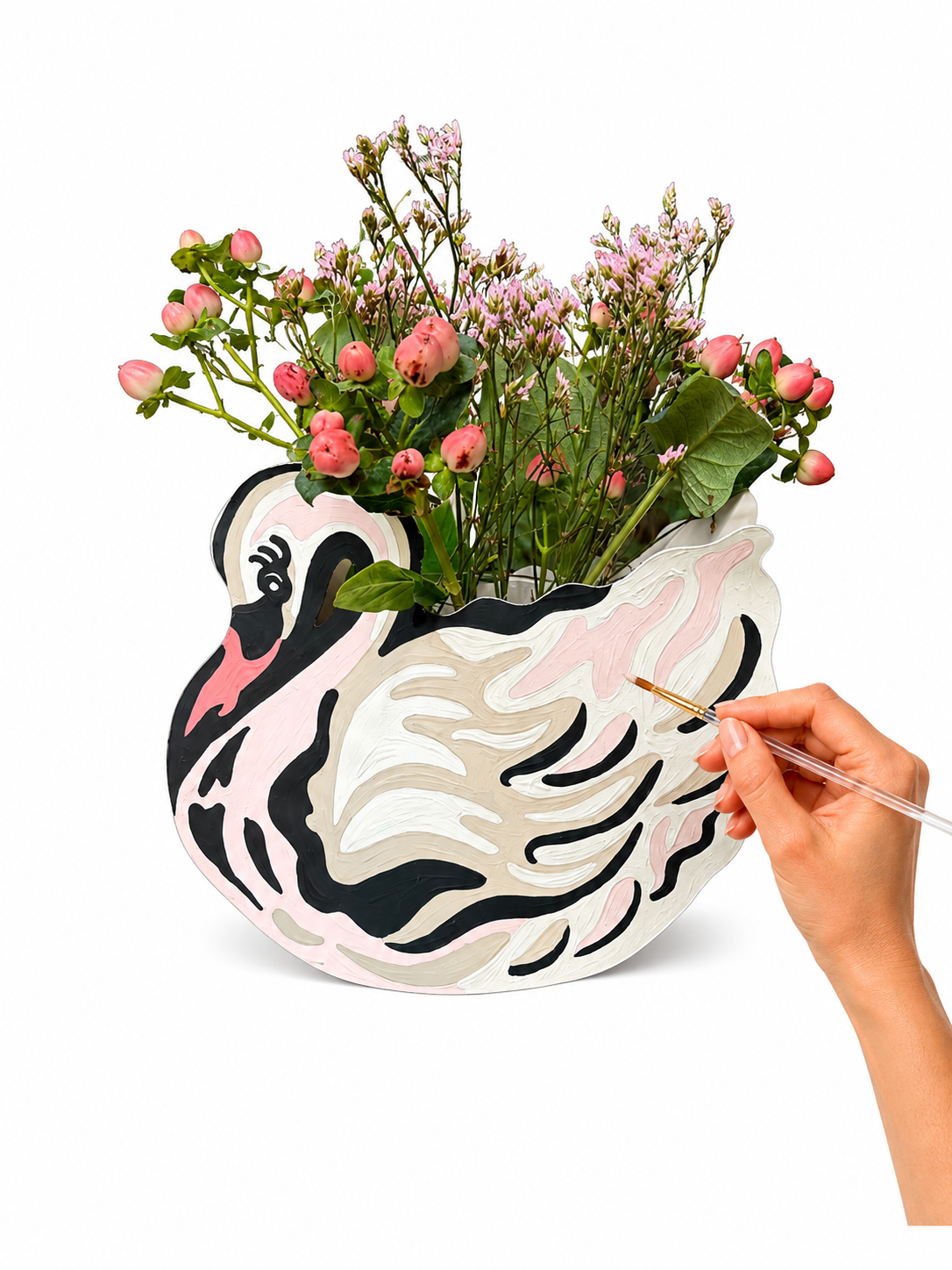 SWAN FLOWER VASE KIT   Paint-by-Number