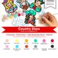 Modern Icons Trio - Trendy Ornament Paint Kit Collection