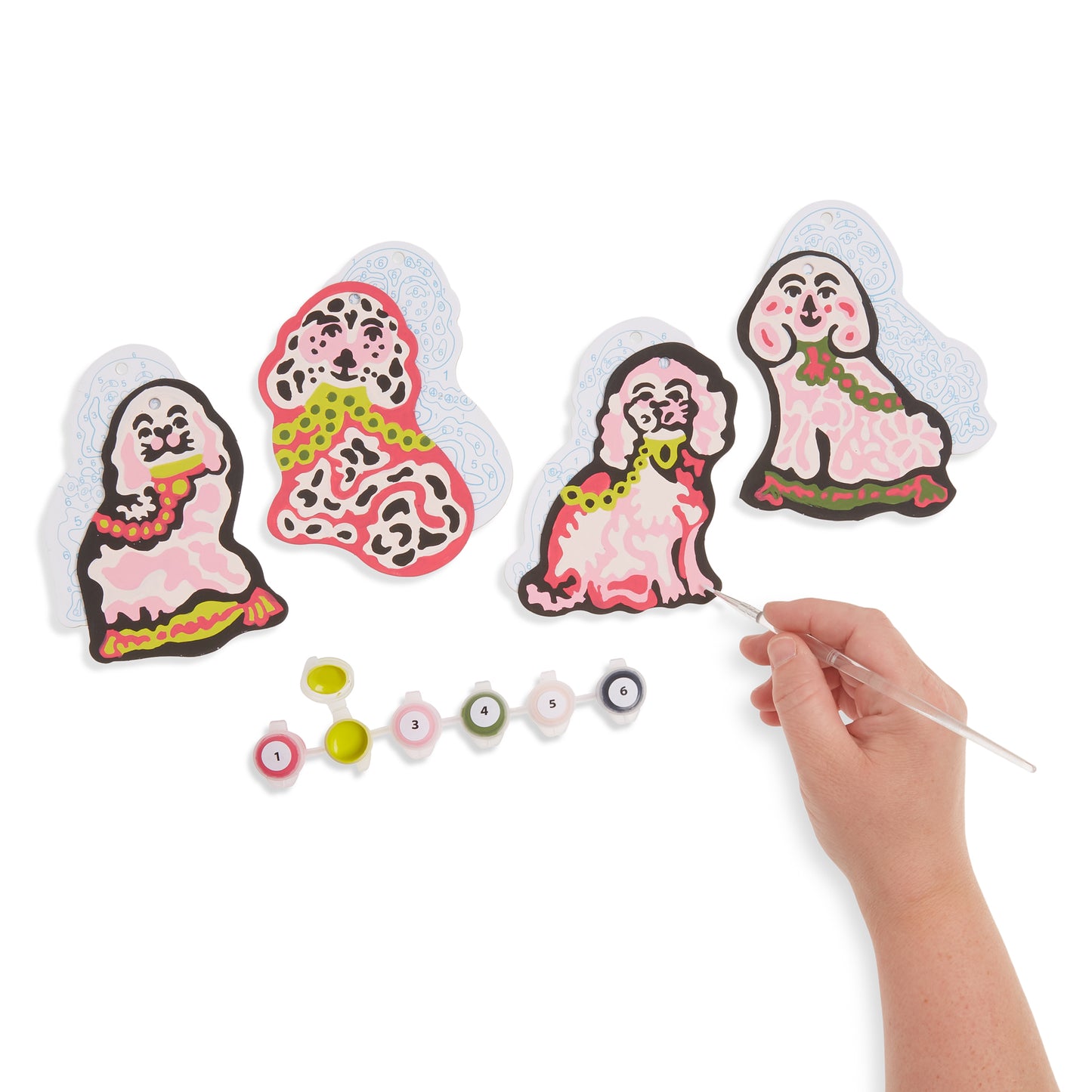 Staffordshire Dog Ornaments Paint by Number Kit