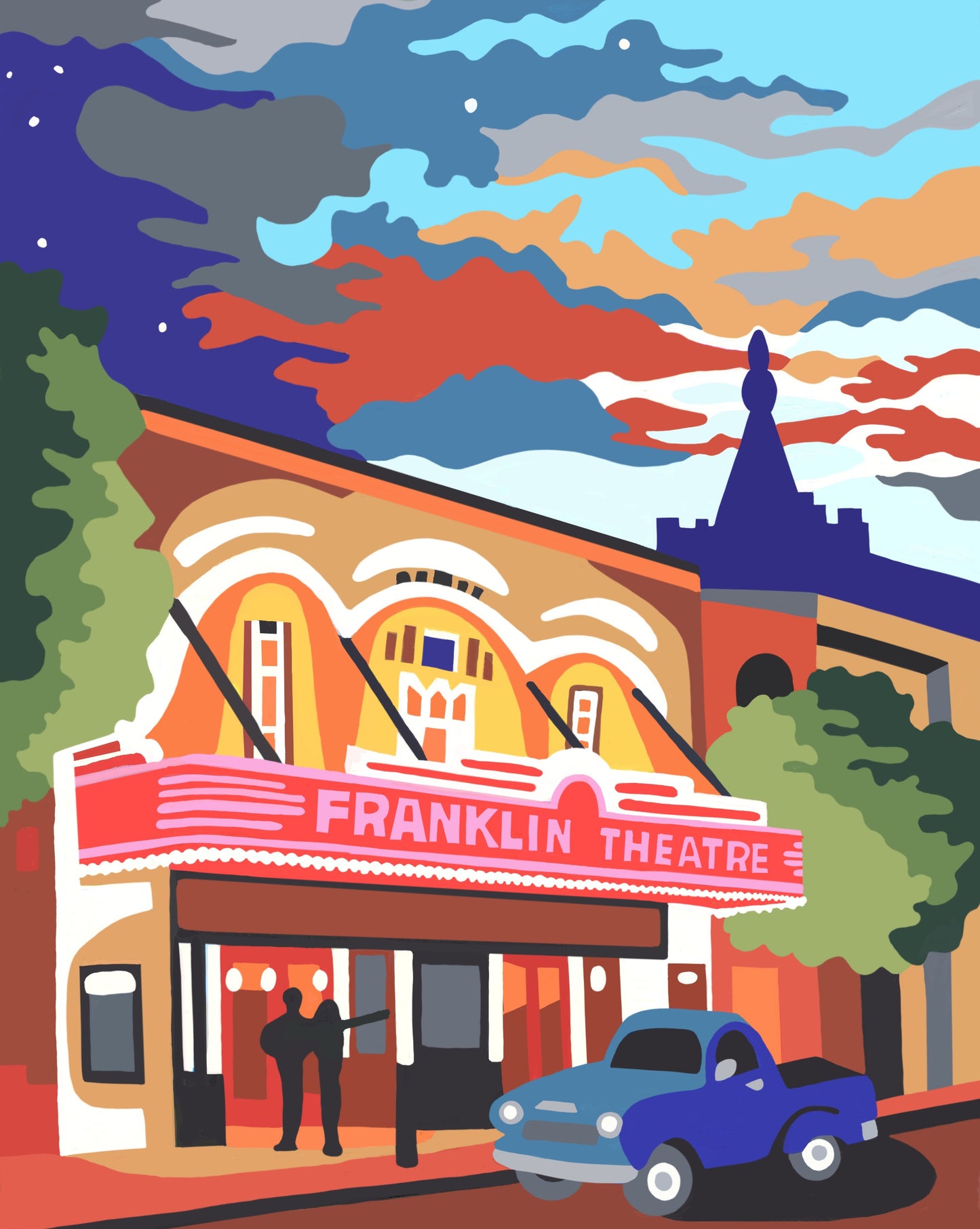 Historic Franklin / 8”x10” Print / Franklin Theater / Tennessee