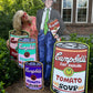yART Andy Warhol Life-size 74”Hx23”W Yard Sign Display / Tomato Fest East Nashville
