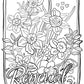 FREE Daffodil Coloring Sheet