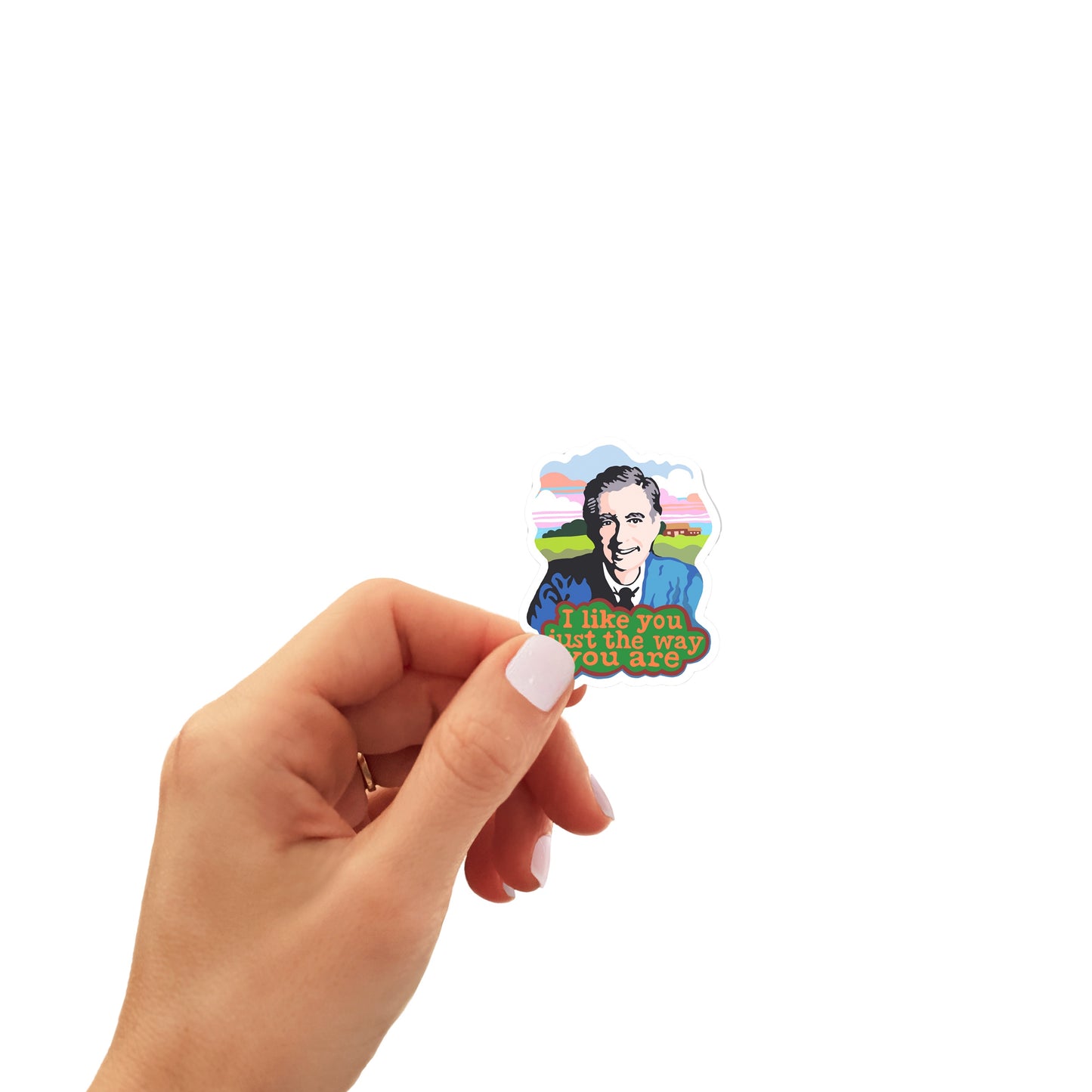 Mr. Rogers ‘I Like You’ Sticker; 1.5”x1” Small Vinyl Decal; Free Shipping