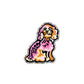 Staffordshire Dog Holographic Glitter Sticker; 3”x2.3” Vinyl Decal; Free Shipping
