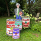 yART Tomato Soup Can Pink and Red; 21”H X 13.5 W Yard Sign Durable Colorful
