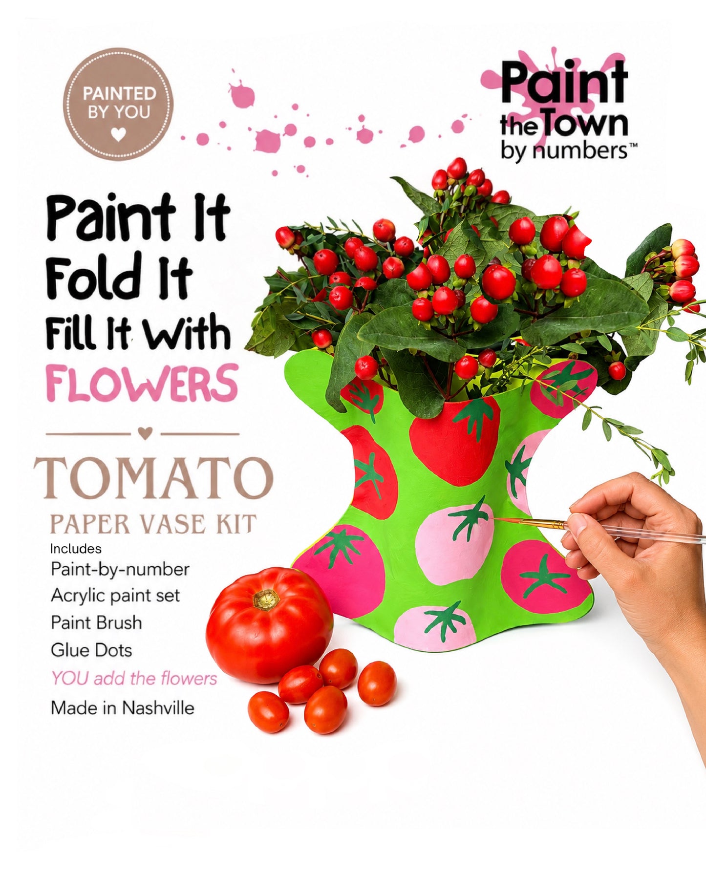 TOMATOES VASE KIT  Paint-by-Number Flower Vase