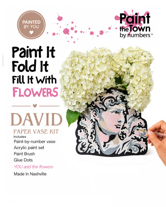 DAVID PAPER VASE KIT Paint-by-Number Flower Vase (Copy)