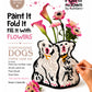 STAFFORDSHIRE DOGS FLOWER VASE KIT  Paint-by-Number