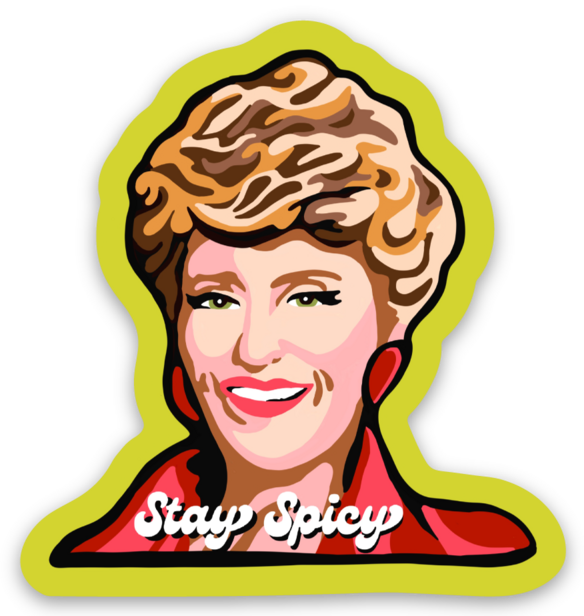 Golden Girl Sticker Set, small 2 inches per sticker, 4 stickers in set