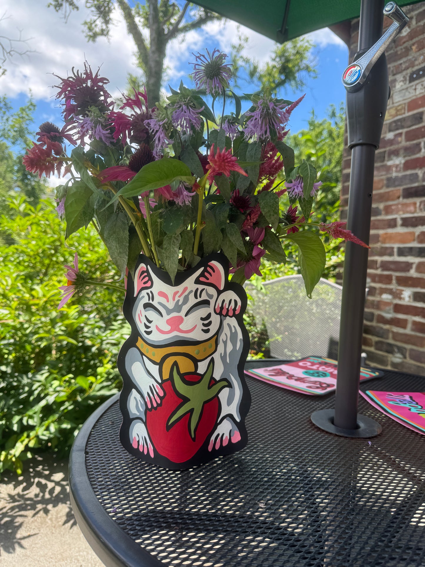 LUCKY CAT FLOWER VASE KIT  Paint-by-Number