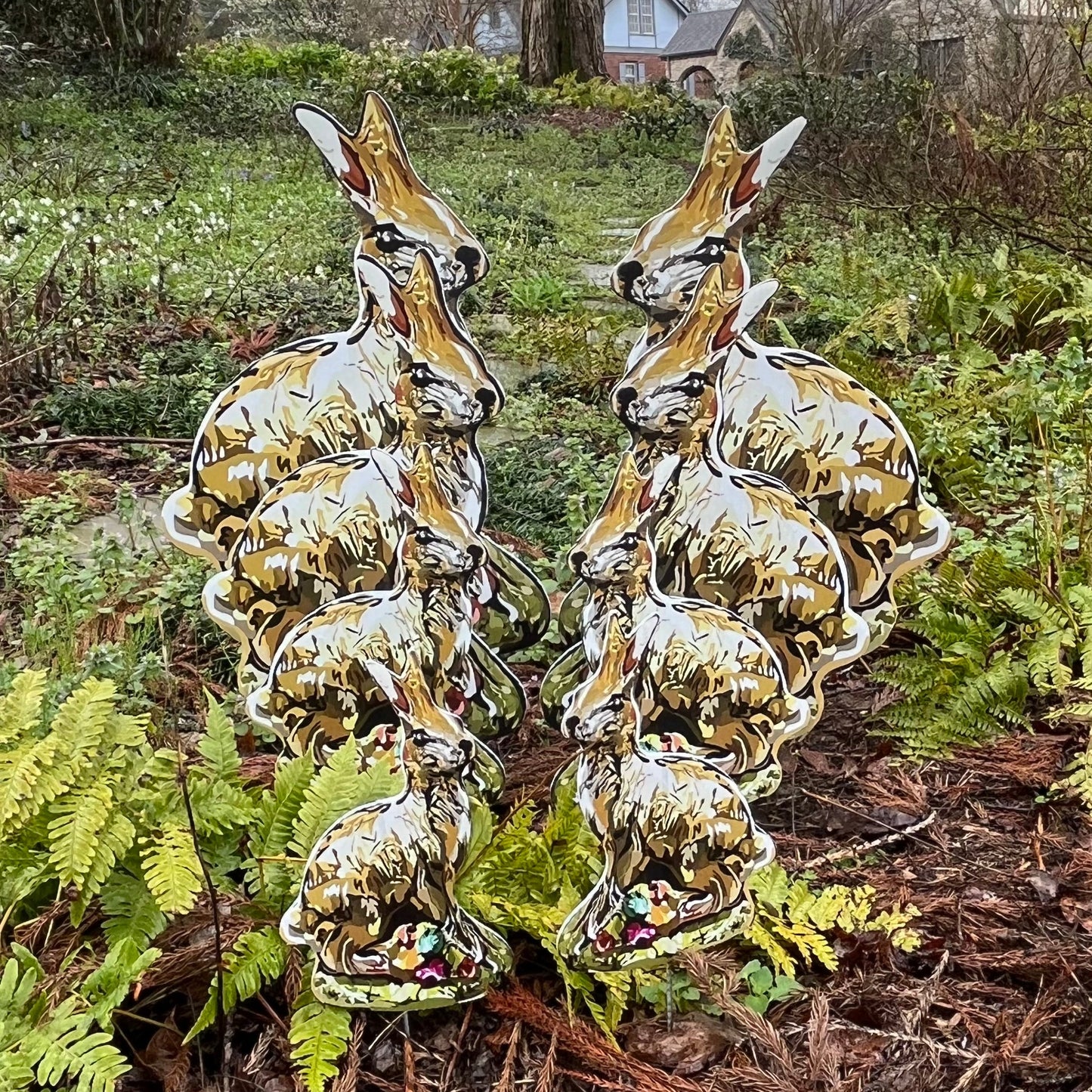 Chocolate Bunny Wrapped in Foil