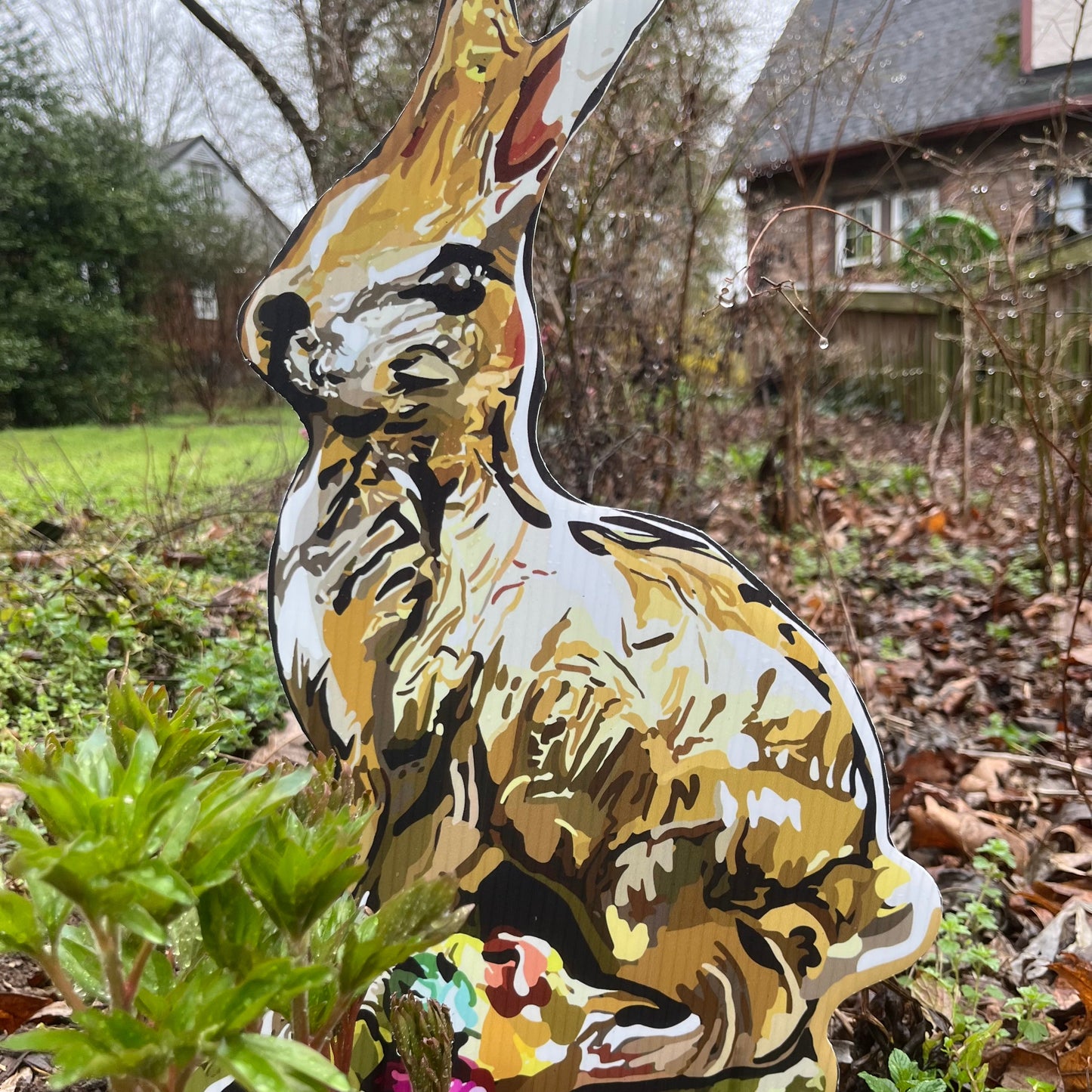 Chocolate Bunny Wrapped in Foil