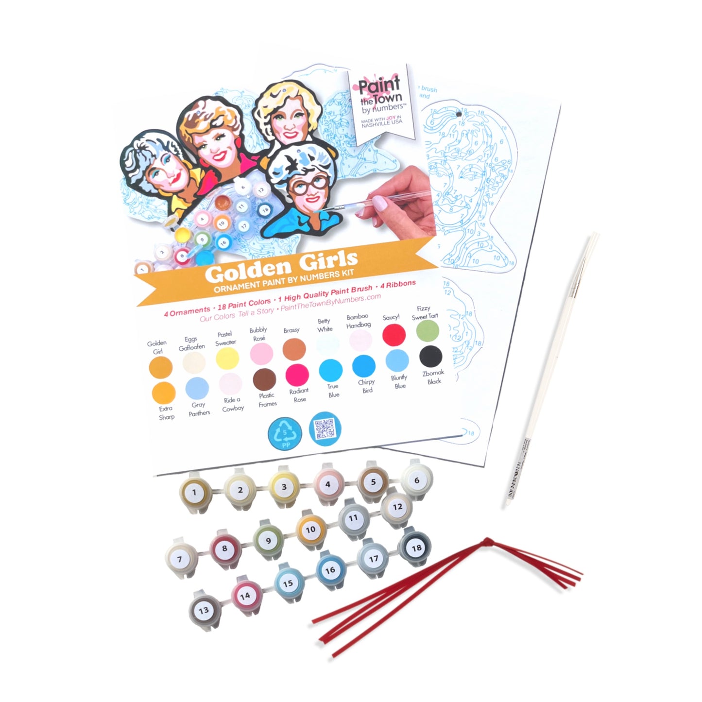 Big Gathering Bundle - 8 Matching Ornament Paint-By-Number Kits