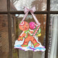 Gingerbread Man Door Hanger - 12X13 inches