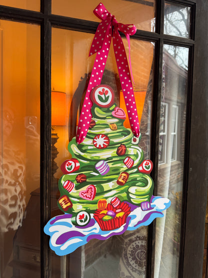 Candy Tree Door Hanger - 20X18 inches
