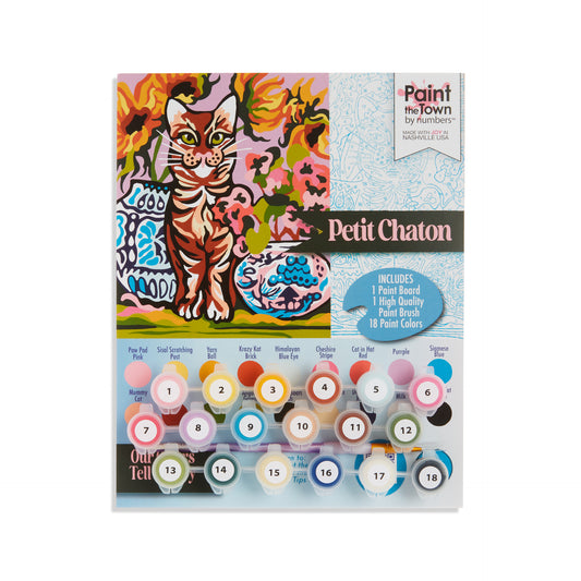 Petit Chaton ~ ‘Little Kitten’ ~ 8”x10”  Paint by Number ~ SET OF 14 KITS