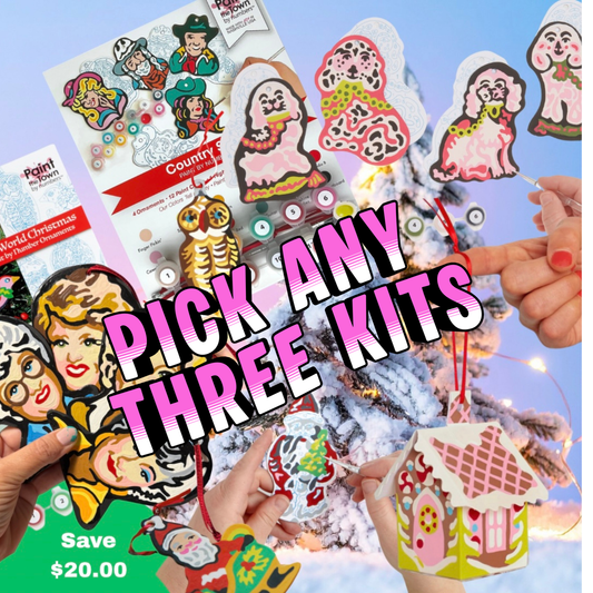 Build-Your-Own Trio - Choose Any 3 Paint-By-Number Ornament Kits