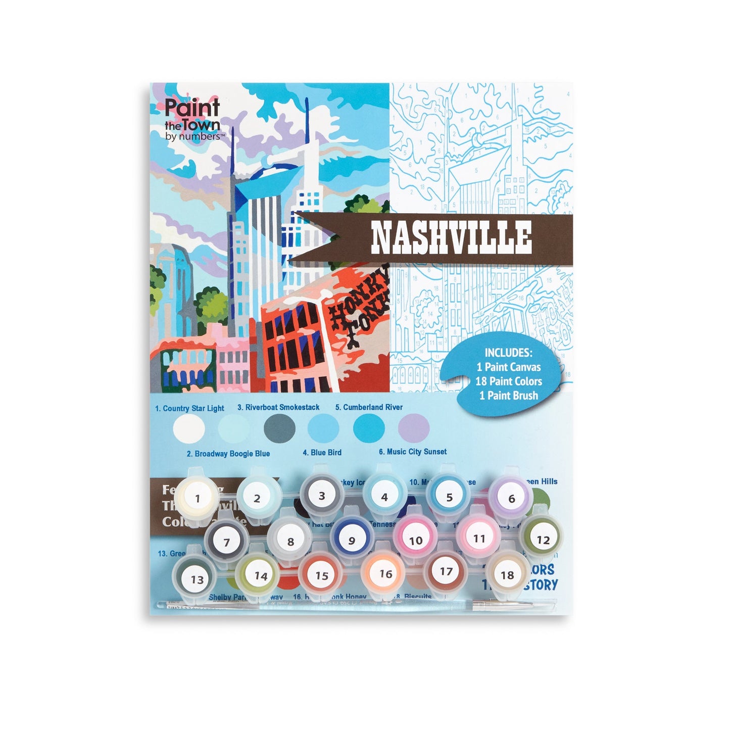 Nashville Paint by Number Kit; 8”x10”